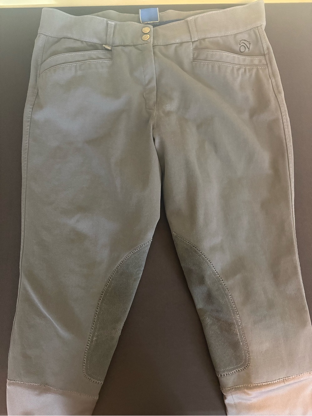 Dark Charcoal Ovation Slim Secret Riding Breeches